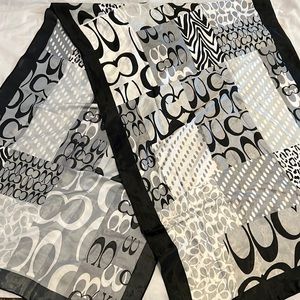 Coach silk scarf